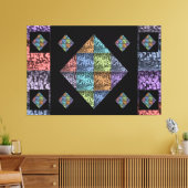 Toile de Tulipe multicolore Abstraite (Insitu(Salon))
