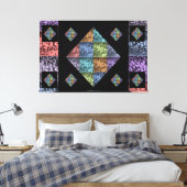 Toile de Tulipe multicolore Abstraite (Insitu(Chambre))