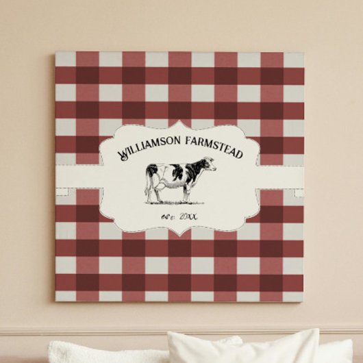 Toile de vache de ferme Red Buffaid