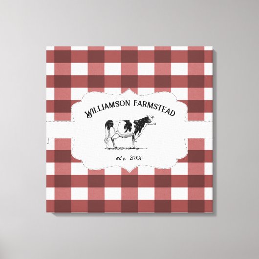 Toile de vache de ferme Red Buffaid (Recto)