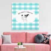 Toile de vache turquoise Plaid Buffalo (Insitu(Salon))