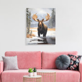 Toile de Yellowstone Moose (Insitu(Salon))