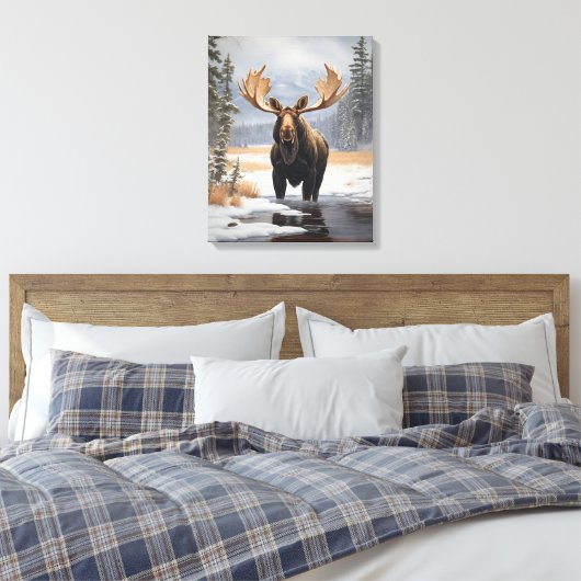 Toile de Yellowstone Moose (Insitu(Chambre))