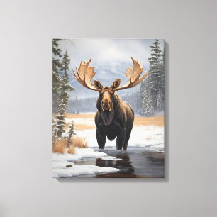 Toile de Yellowstone Moose