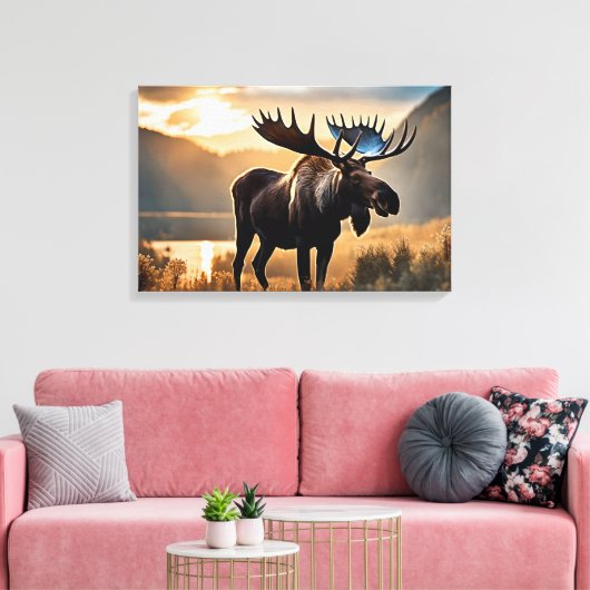 Toile de Yellowstone Moose (Insitu(Salon))