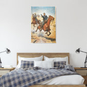 Toile Dead Sure : un cavalier américain de cavalerie dan (Insitu(Chambre))