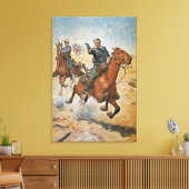 Toile Dead Sure : un cavalier américain de cavalerie dan (Insitu(Salon))