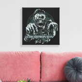 Toile DEADMONTON Zombie (Insitu(Salon))