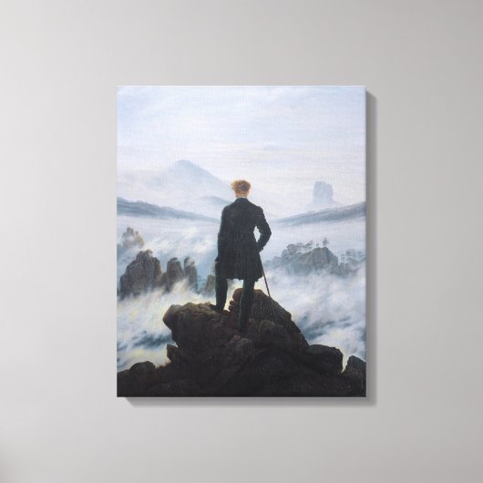 Toile Déambulateur au-dessus de la mer de brouillard (Recto)