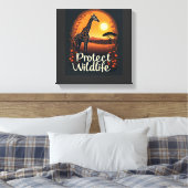 Toile Débardeur de girafe de la savane (Insitu(Chambre))