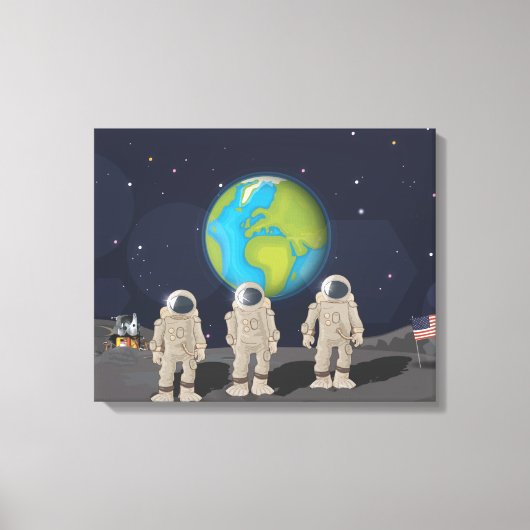 Toile Débarquements de lune (Recto)