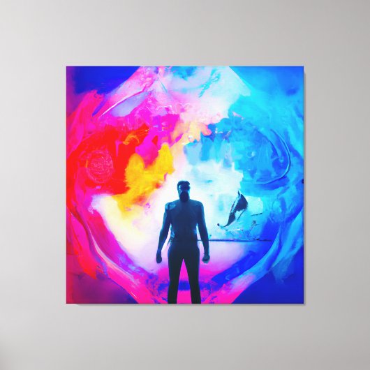 Toile Debout dans les couleurs (Recto)