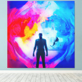 Toile Debout dans les couleurs (Insitu (Plancher de Bois))