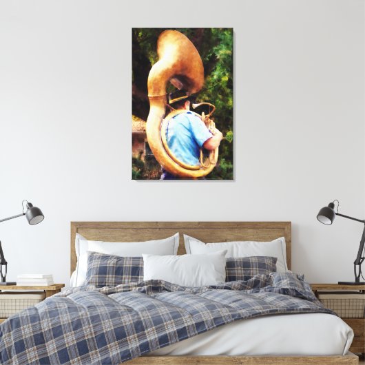 Toile DÉBUT DE MOINS DE 100 $ - Sousaphone Marching Away (Insitu(Chambre))
