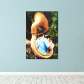 Toile DÉBUT DE MOINS DE 100 $ - Sousaphone Marching Away (Insitu (Plancher de Bois))