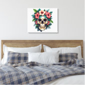 Toile Décay tropicale : Fleur et os (Insitu(Chambre))