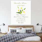 Toile Décembre Mois de naissance Fleur Narcisse Élégant (Insitu(Chambre))