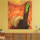 Toile Décès vert (Insitu(Salon))