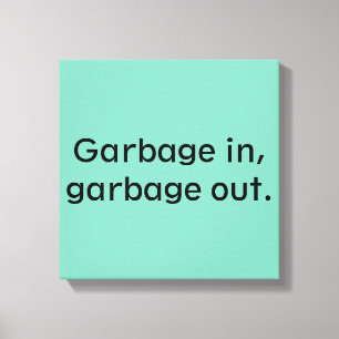 Toile Déchets dedans, déchets