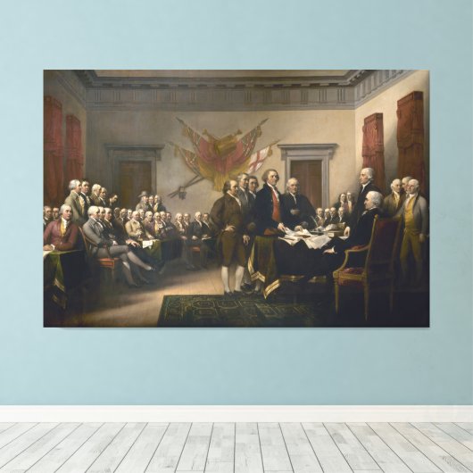Toile Déclaration d'indépendance de John Trumbull (Insitu (Plancher de Bois))