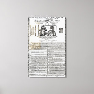 Toile Déclaration du mariage de Frederick V