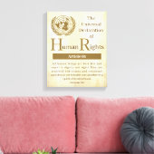 Toile Déclaration universelle des droits de l'homme Arti (Insitu(Salon))