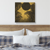 Toile d'Eclipse de forêt foncée dorée Imprimer (Insitu(Chambre))
