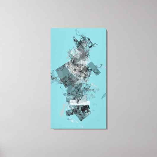 Toile Déconstruction de géométrie (Recto)