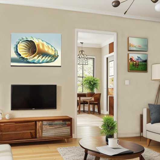 Toile Décor Abstrait de la coquille de Saint-Jacques