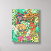 Toile Décor de la crèche de la jungle (Recto)