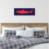 Toile décor de mer de requin rouge (Insitu(Chambre))