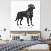Toile Décor de retrieur Black Labrador personnalisé (Insitu(Chambre))