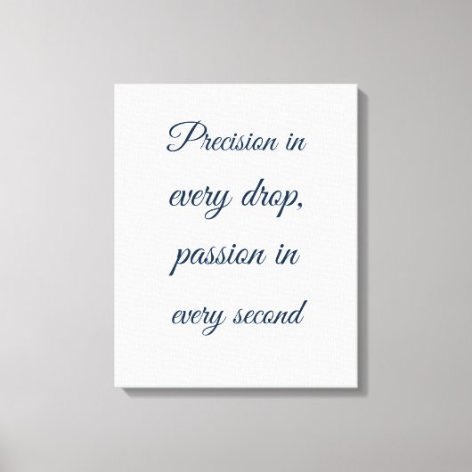 Toile Décor de texte de script bleu pastel Perfusionnist (Recto)