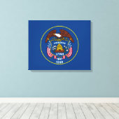 Toile Décor Design de l'indicateur d'état Utah (Insitu (Plancher de Bois))