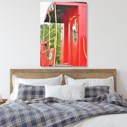 Toile Décor Du Train Caboose Adirondack (Insitu(Chambre))