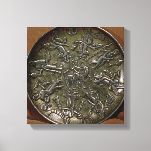 Toile Décor en relief plat représentant une déesse (Recto)