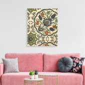 Toile Décor Floral Perse Carrelage (Insitu(Salon))