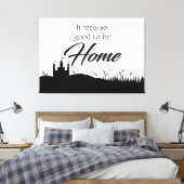 Toile Décor moderne Elegant Maison Noir & Blanc (Insitu(Chambre))