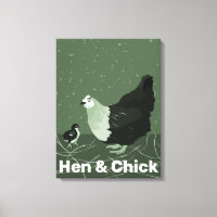 Décor Mur De Cuisine Hen Et Chick Green