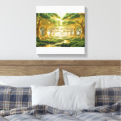 Toile Décor mural islamique - Arbres religieux de Jannah (Insitu(Chambre))