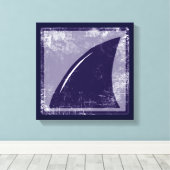 Toile décor nageoire de requin bleu (Insitu (Plancher de Bois))