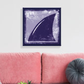Toile décor nageoire de requin bleu (Insitu(Salon))