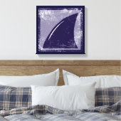 Toile décor nageoire de requin bleu (Insitu(Chambre))