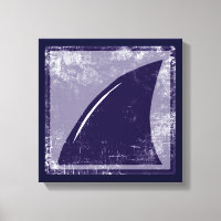 décor nageoire de requin bleu