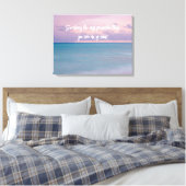 Toile Décor photographique de plage avec devis de voyage (Insitu(Chambre))