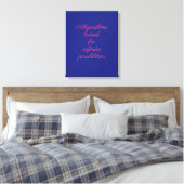Toile Décor Quantique Rose Bleu Cosmique (Insitu(Chambre))