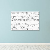Toile décoration avec notes de musique (Insitu (Plancher de Bois))