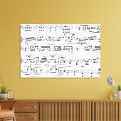 Toile décoration avec notes de musique (Insitu(Salon))