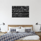 Toile décoration avec notes musicales (Insitu(Chambre))