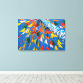 Toile Décoration de drapeau triangulaire (Insitu (Plancher de Bois))